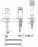 Смеситель на борт ванны Deante Jasmin (BGJ 013M)