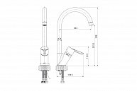 Кухонный смеситель IDDIS K11SB0JI05 Kitchen Line хром