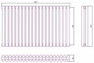 Полотенцесушитель водяной Сунержа ЭСТЕТ-11 500х900 00-0302-5020