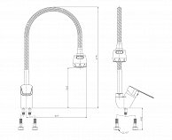 Кухонный смеситель Rossinka Silvermix S35-26 хром