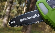 Высоторез аккумуляторный GreenWorks G40PSF 40В БЕЗ АКБ и ЗУ зеленый 1401107