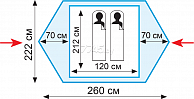 Палатка универсальная Tramp  Colibri 2 (V2) зеленый