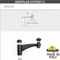 Крепление Fumagalli Midipilar 000.000.A10.A0