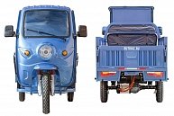 Грузовой электротрицикл RuTrike Гермес Pro 1500 72V1500W  темно-синий матовый-2753