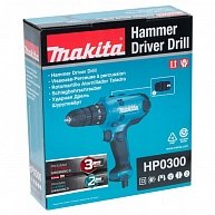 Дрель-шуруповерт Makita DF 0300 в кор. (320 Вт, патрон ЗВП, 2 скор.)