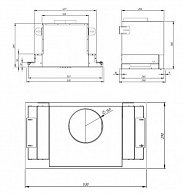 Кухонная вытяжка Akpo Neva Glass Eco 80 wk-4 белое стекло/нержавеющая сталь