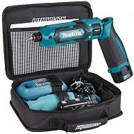 Аккумуляторный шуруповерт Makita  TD 022 DSE   в сумке+ аксессуары (7.2 В, 2 акк., 1.0 А/ч Li-Ion, 1 скор.)