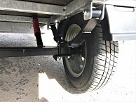 Прицеп Кремень профи 2,5*1,3 с бортом 31 см с тентом 30 см, задний и передний борт усилены фанерой