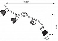 Спот Arte Lamp A5062PL-4AB