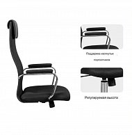 Кресло  Situp ALFA chrome (сетка Black / Black) механизм DMS