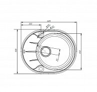 Кухонная мойка IDDIS K07G621i87 серый