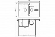 Кухонная мойка Polygran  Brig-770 песочный 302 песочный