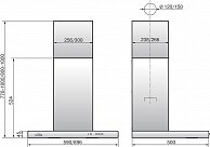 Вытяжка  Elikor  КВАДРА 90П-650-К3Д (антрацит)