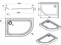 Душевой поддон AM.PM W83T-302R120W