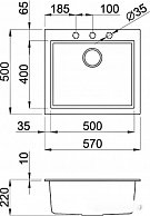 Кухонная мойка  Elleci Quadra 105   Aluminium 79