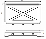 Настольная  плита  ZorG Technology O 300  (white)