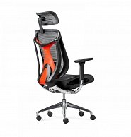 Кресло Situp BARRACUDA chrome (сетка Dark Gray/ткань Dark Gray) Серый