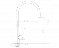 Кухонный смеситель Rossinka Z35-35U-White