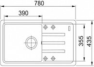 Кухонная мойка Franke BSG 611-78 сахара (114.0391.202)