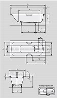 Ванна стальная Kaldewei SANIFORM PLUS 170x75x41 (373-1)