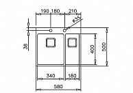 Кухонная мойка Teka FORLINEA RS15 2B 580 (115030013)