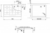 Варочная панель Smeg  PX375