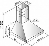 Кухонная вытяжка ELIKOR ВЕНТА 60П-430-П3Л черный