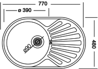 Мойка Kromevye EC 259 Матовая