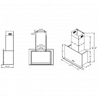 Кухонная вытяжка Korting KHC 95330 GN черный