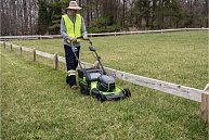 Газонокосилка GreenWorks GC82LM51SP2 Зеленый, Черный