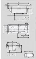 Ванна стальная Kaldewei CAYONO STAR  160х70х4