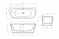 Ванна акриловая Abber AB9216-1.5