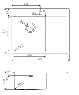 Мойка кухонная  Omoikiri Akisame 65-IN-L  (4973058)