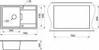 Мойка кухонная Granula GR-7804 (графит)