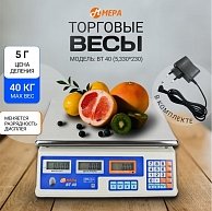 Весы торговые электронные МЕРА ВТ 40 (5, 330х230) (71047676)