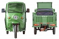 Грузовой электротрицикл RuTrike Гермес 1500 60V1200W темно-зеленый-2752