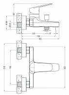 Смеситель для ванной  Deante JASMIN (BGJ 010M )