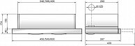 Вытяжка  Elikor  ИНТЕГРА 60П-400-В2Л (черный/нержавеющая сталь)