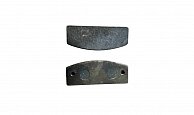 Колодки тормозные для погрузчика Rossel, 2шт (100мм*40мм, толщ 14мм, расстояние межосевое 80мм)