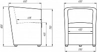 Кресло мягкое Lama мебель Рико (Teos Canvas)