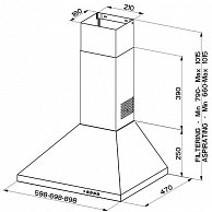 Вытяжка  Faber  STRIP SMART PB BK A60 (320.0536.583)