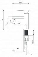 Смеситель Deante ANEMON BIS NERO BBZ N21M Чёрный