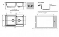 Кухонная мойка  GranFest Practic GF - P780K  терракотовый