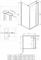 Душевой уголок Deante Cubic 90x90 KTI 043P