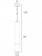 Светильник Arte Lamp Ridge Pendant A1520SP-1BK