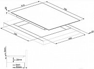 Индукционная варочная панель Smeg SI7844B