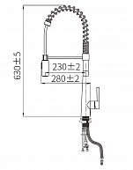 Смеситель для кухни Zorg ZRN 980096 inox