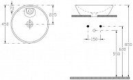 Умывальникнакладной Roca SistemaY Soft  черный матовый  10SY65045