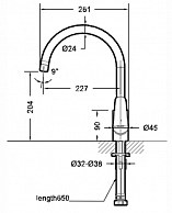 Смеситель Bravat F7173218CP-ENG