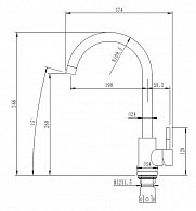 Смеситель для кухни ARFEKA AF SD-03SS304 BLACK GRAFIT